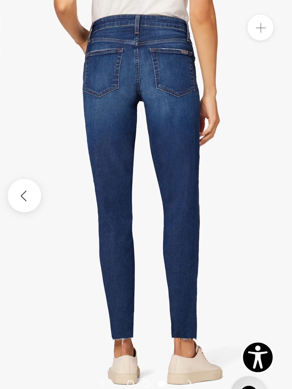 Joe's Jeans Mid-Dark Blue Ankle Slim Crop Jeans
